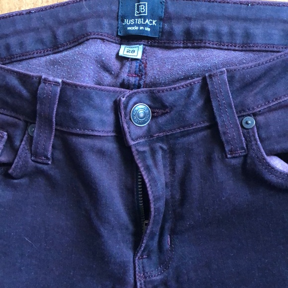 Maroon stretch skinnies - Picture 2 of 3